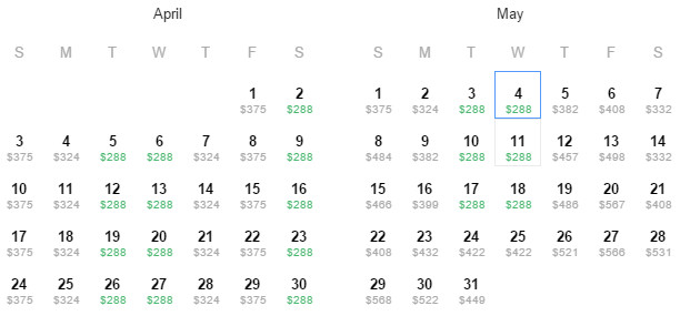 Flight Availability: Dallas to Vancouver or Toronto as of 3:14 PM on 1/29/16.