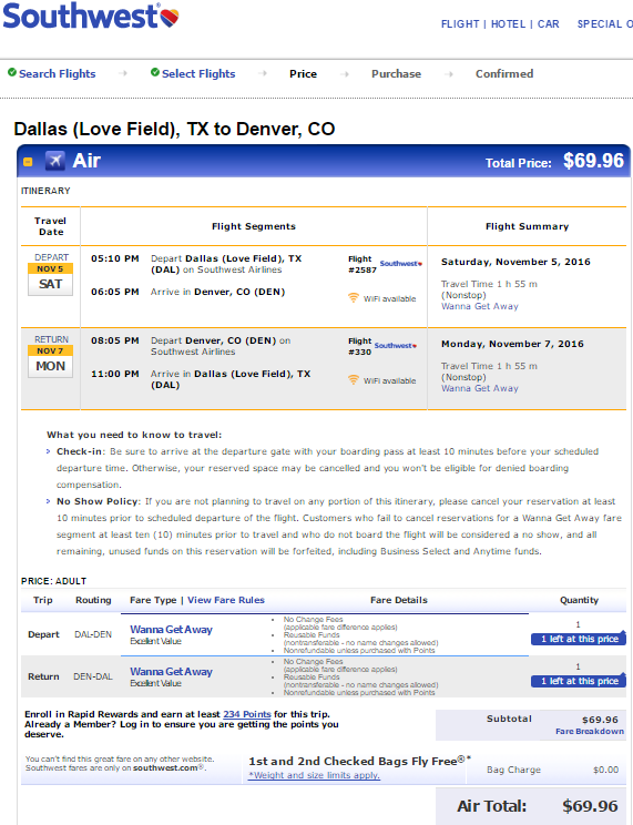 Nonstop Flights Dallas To From Denver