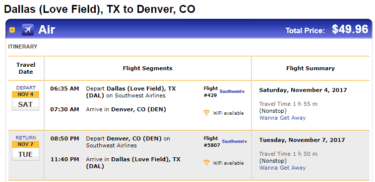 Nonstop Flights Dallas To From Denver