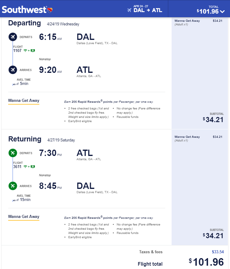 southwest airlines flight status atl