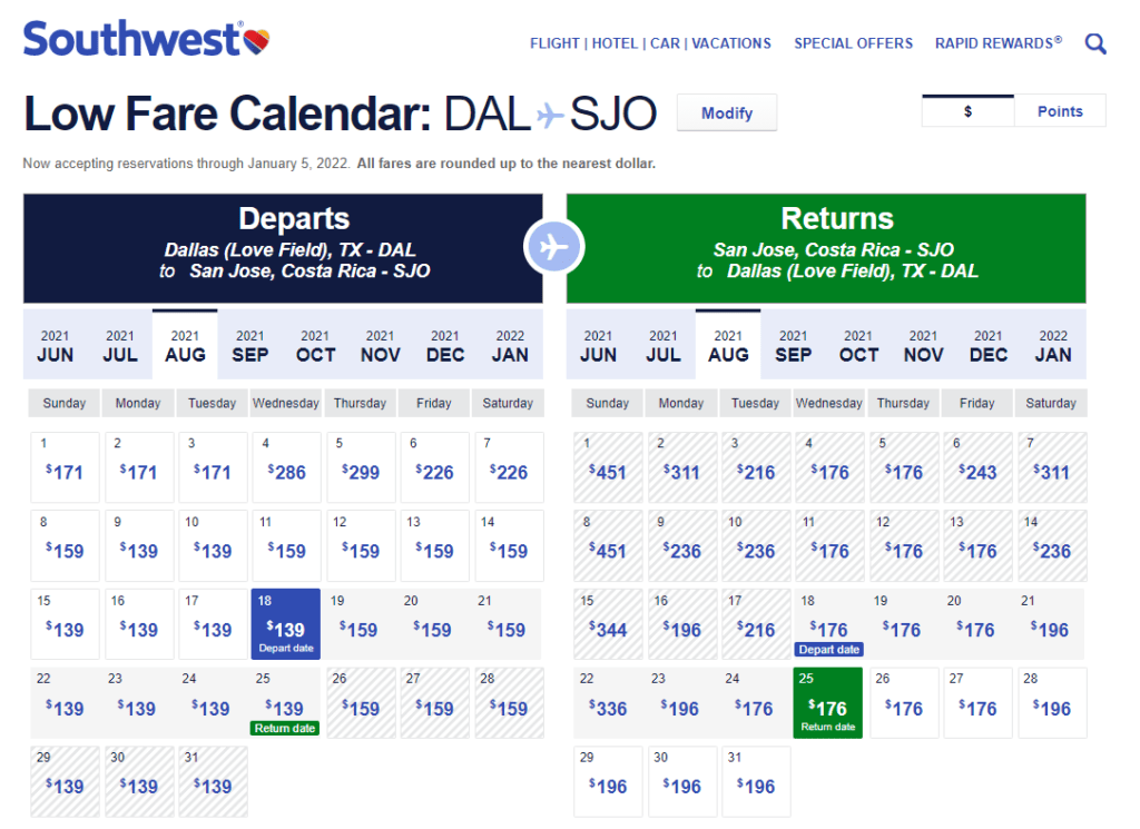 Cheap Flights Dallas to/from San Jose or Liberia, Costa Rica 315321